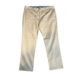 Tommy Bahama Boracay Chinos 42x32 Sand Beige Cotton Tencel Stretch Flat Front